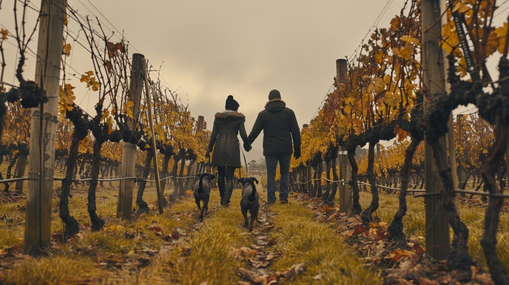 Arbeit im Weingarten: Die Ruhe nach der Lese