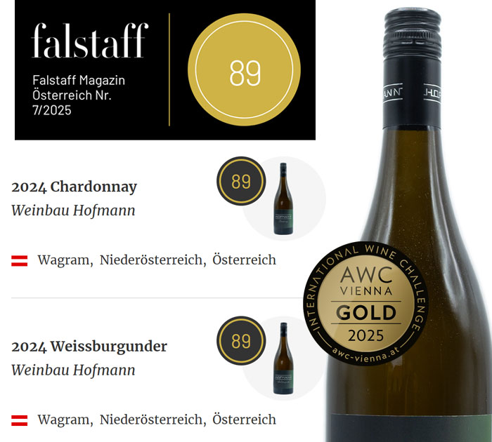 Neue Falstaff-Auszeichnung für unsere Weine